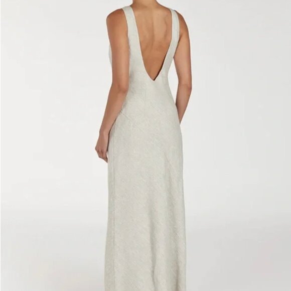 NWT DISSH Lyra Natural Linen Midi Dress - Picture 3 of 7